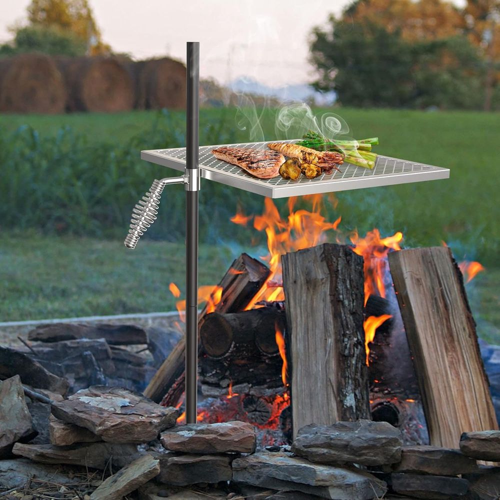Adjustable Open Fire Grill Gra - огляд і ціна Camping Cooking Open Fire