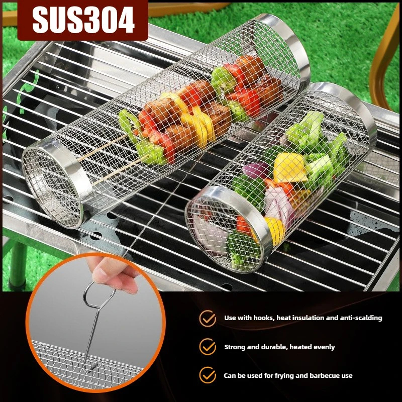 Round Rolling BBQ Grill Net 30 - огляд і ціна Camping Cooking Roll