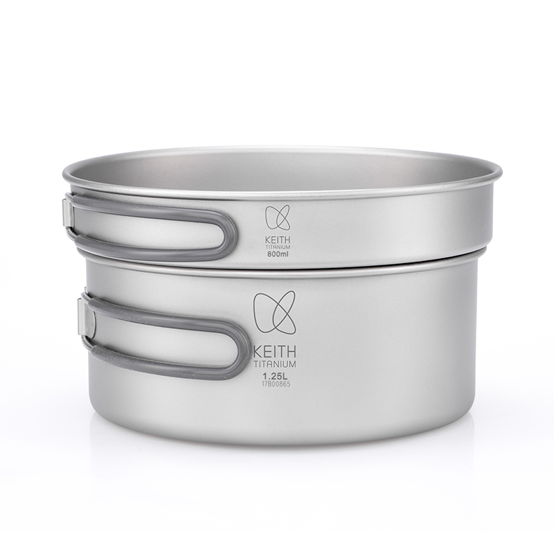 KEITH Pure Titanium 2-Piece Co - огляд і ціна Camping Cooking Pan Set