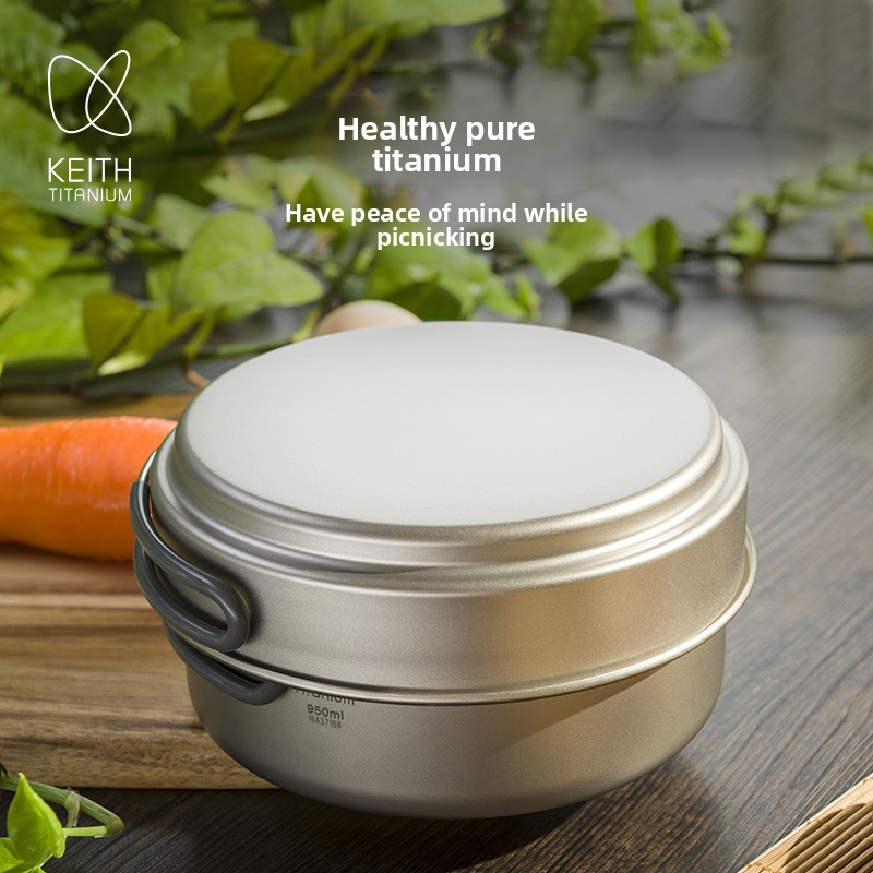 KEITH Pure Titanium 2-Piece Co - огляд і ціна Camping Cooking Pan Set