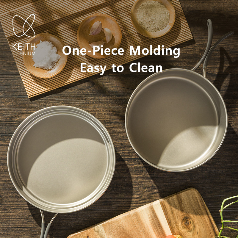 KEITH Pure Titanium 2-Piece Co - огляд і ціна Camping Cooking Pan Set