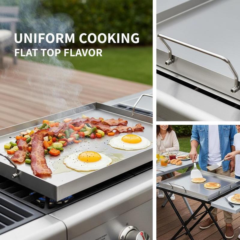 Flat Top Grill Plate 23x16 inc - огляд і ціна Camping Cooking Handle
