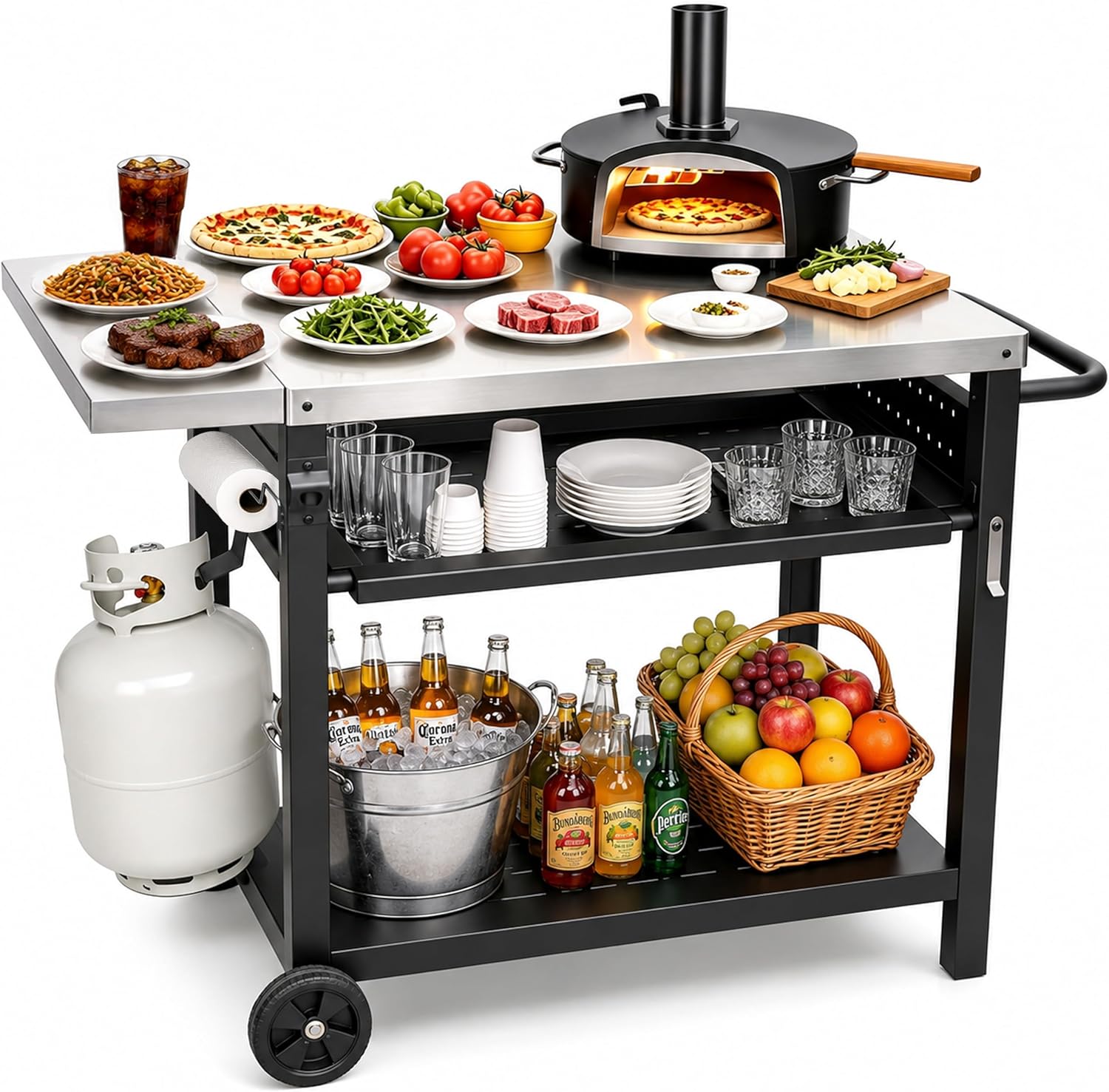 Stainless Steel Outdoor Grill  - огляд і ціна Camping Cooking Table