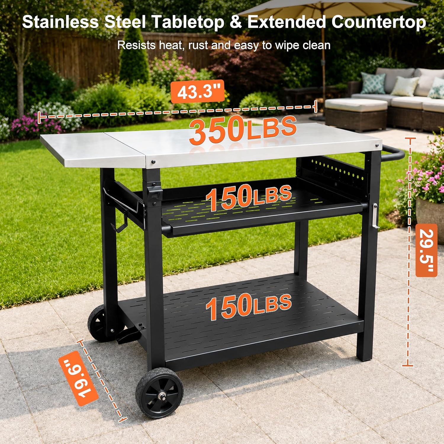 Stainless Steel Outdoor Grill  - огляд і ціна Camping Cooking Table
