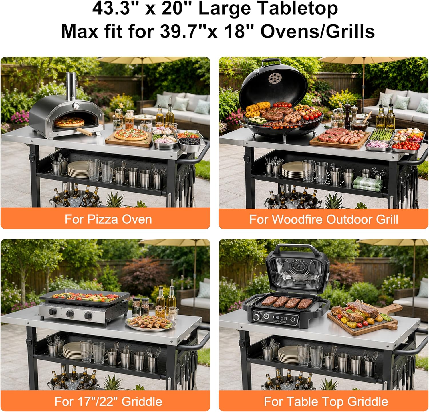 Stainless Steel Outdoor Grill  - огляд і ціна Camping Cooking Table