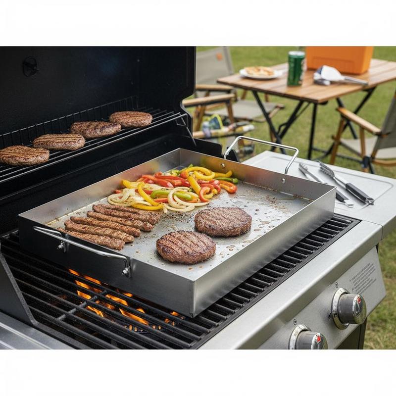 Free Shipping-Rectangular Flat - огляд і ціна Camping Cooking Accessories