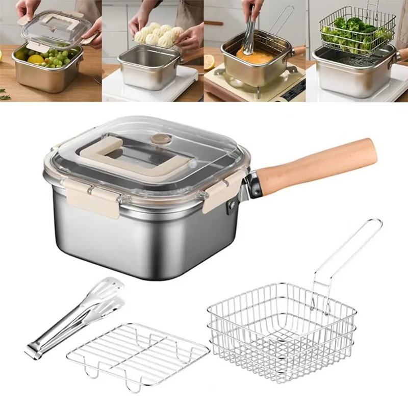 Durable Stainless Steel Frying - огляд і ціна Japan Camping Cooking