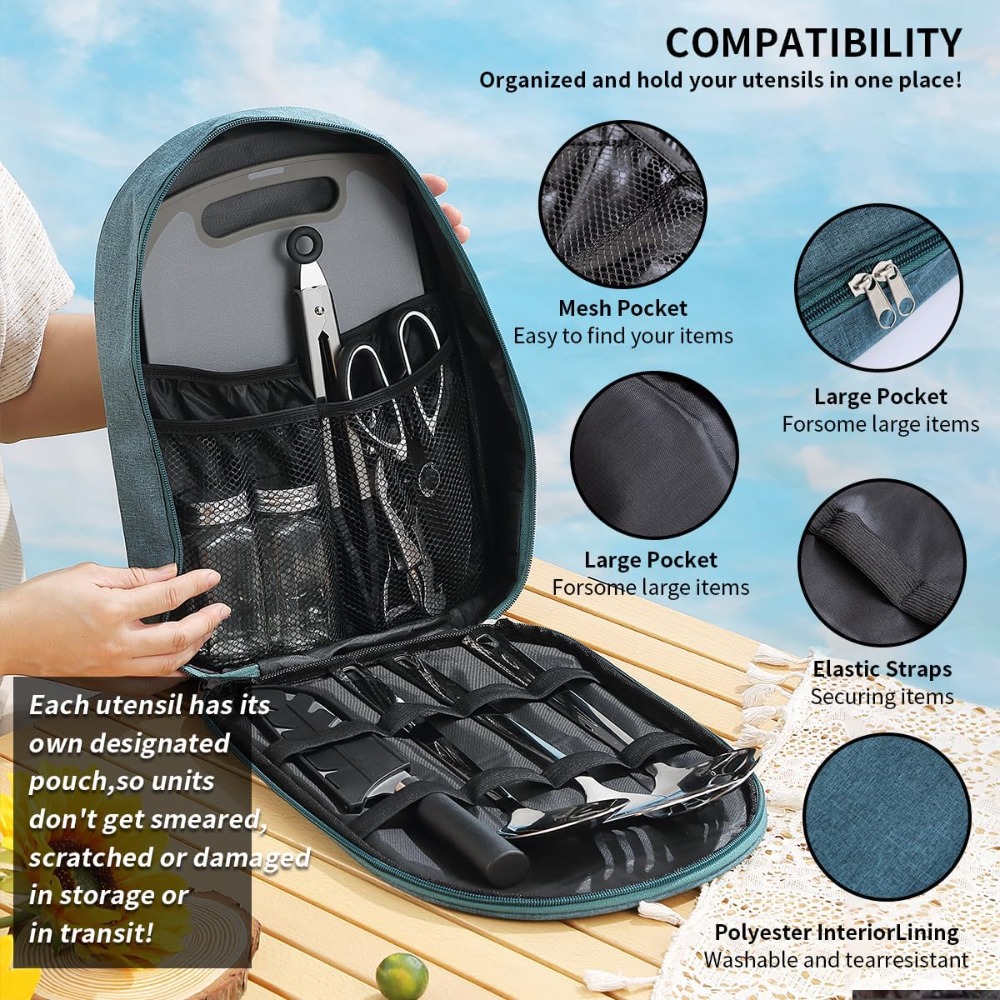 Camping Cooking Utensil Set 10 - огляд і ціна Camping Cooking Bbq