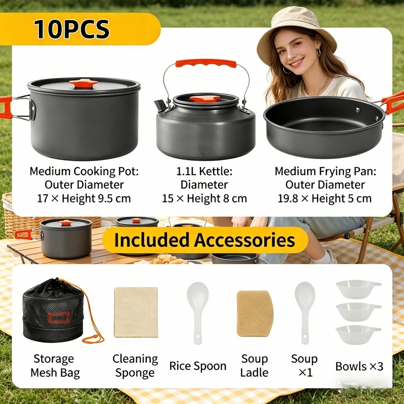 Home Household Camping Cookwar - огляд і ціна Camping Cooking Accessories