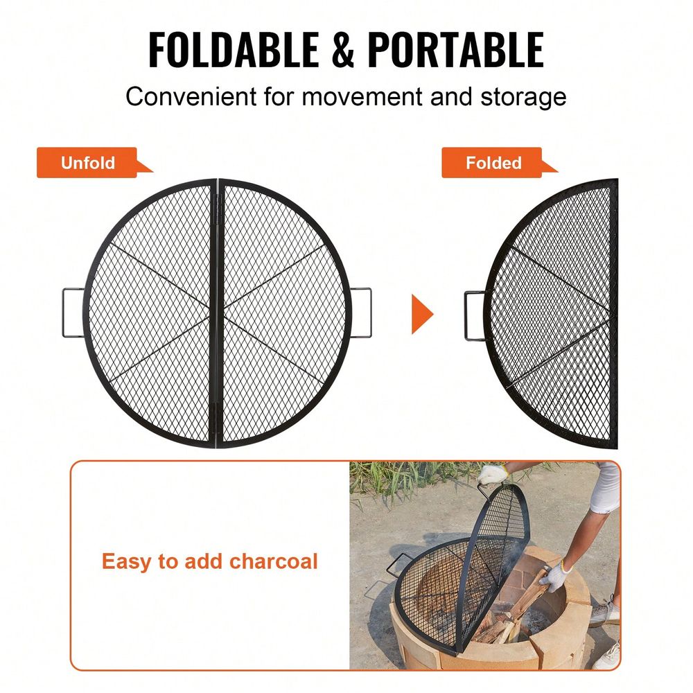 Fire Pit Grill Grate, Foldable - огляд і ціна Campfire Cooking