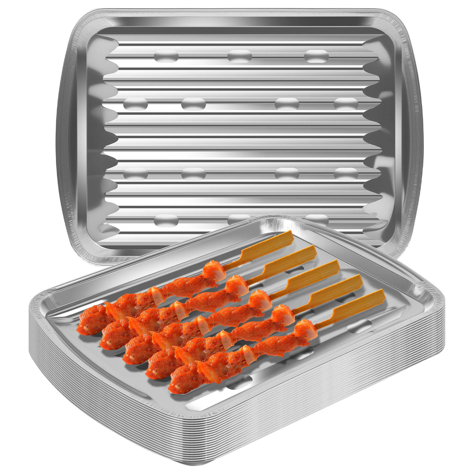 Aluminum Foil Trays Non-Stick  - огляд і ціна Camping Cooking Bbq