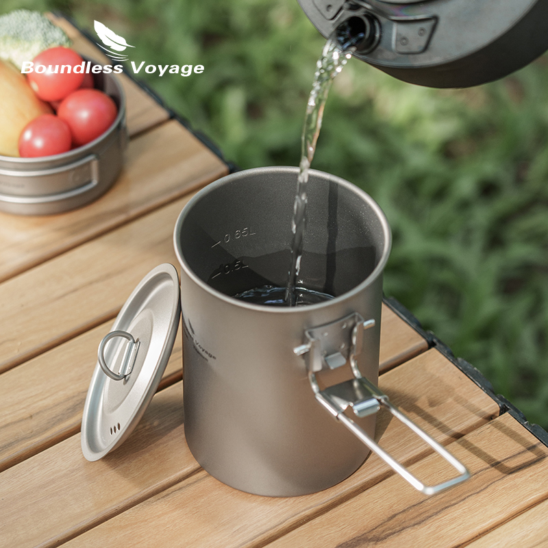 Boundless Voyage 900ml Titaniu - огляд і ціна Camping Cooking Handle
