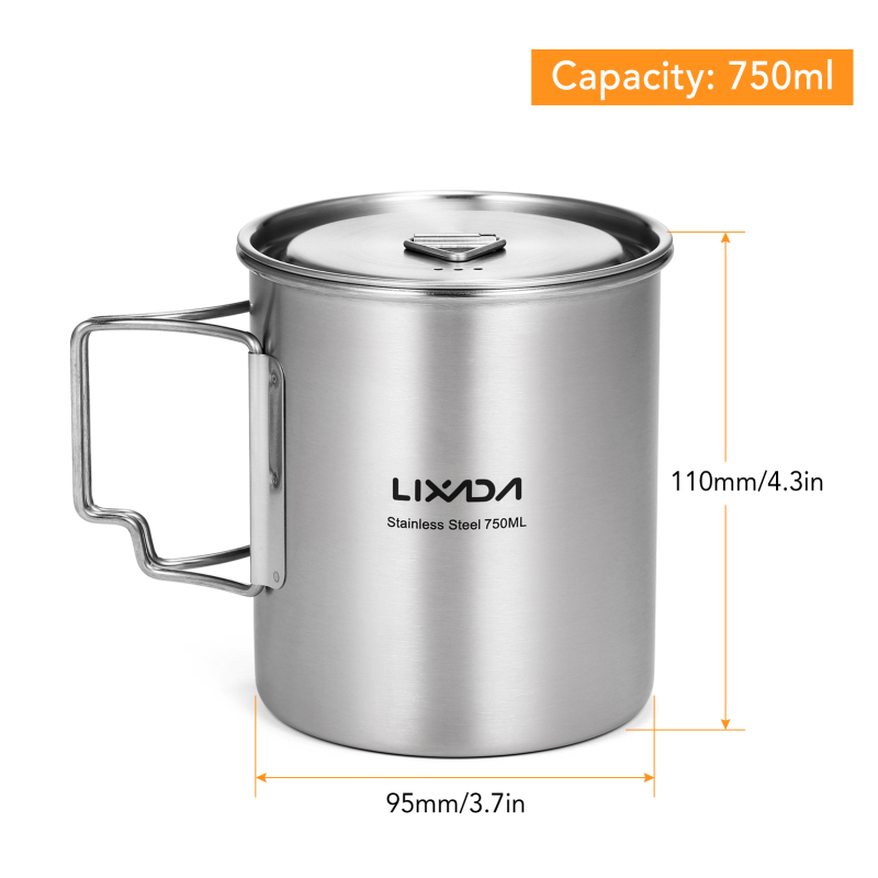 Lixada 750ml Cup Outdoor Stain - огляд і ціна Camping Cooking Roll
