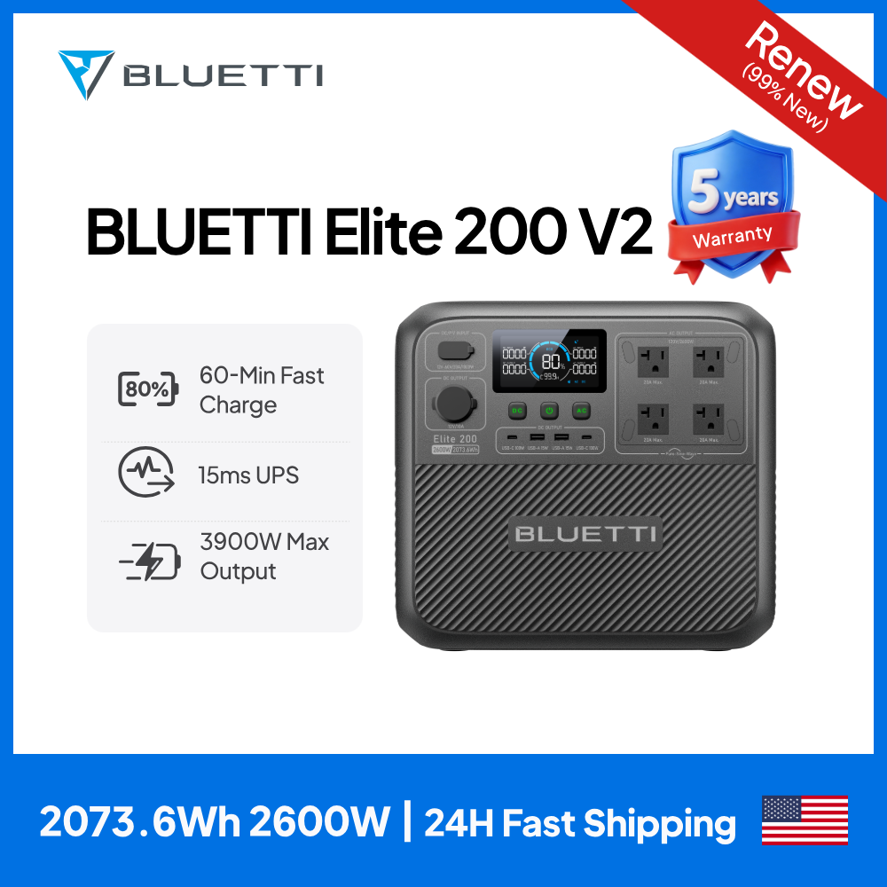 【Renew】BLUETTI Elite 200 V2 Po - огляд і ціна Camping Cooking Equipment