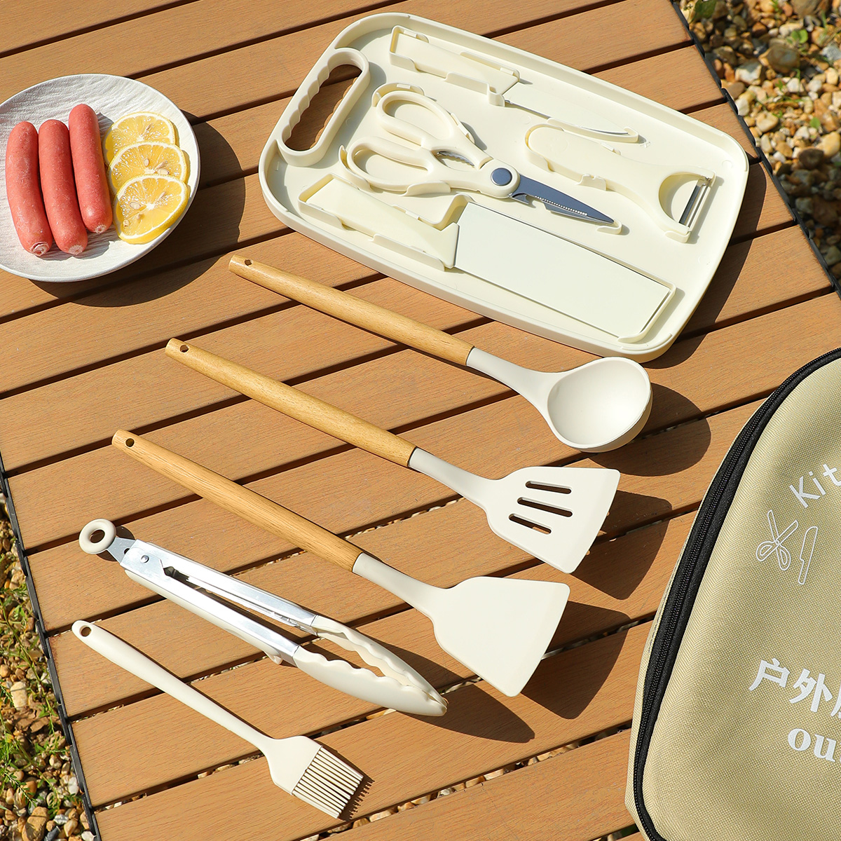 Portable Outdoor Picnic Set Kn - огляд і ціна Camping Cooking Cutlery Set