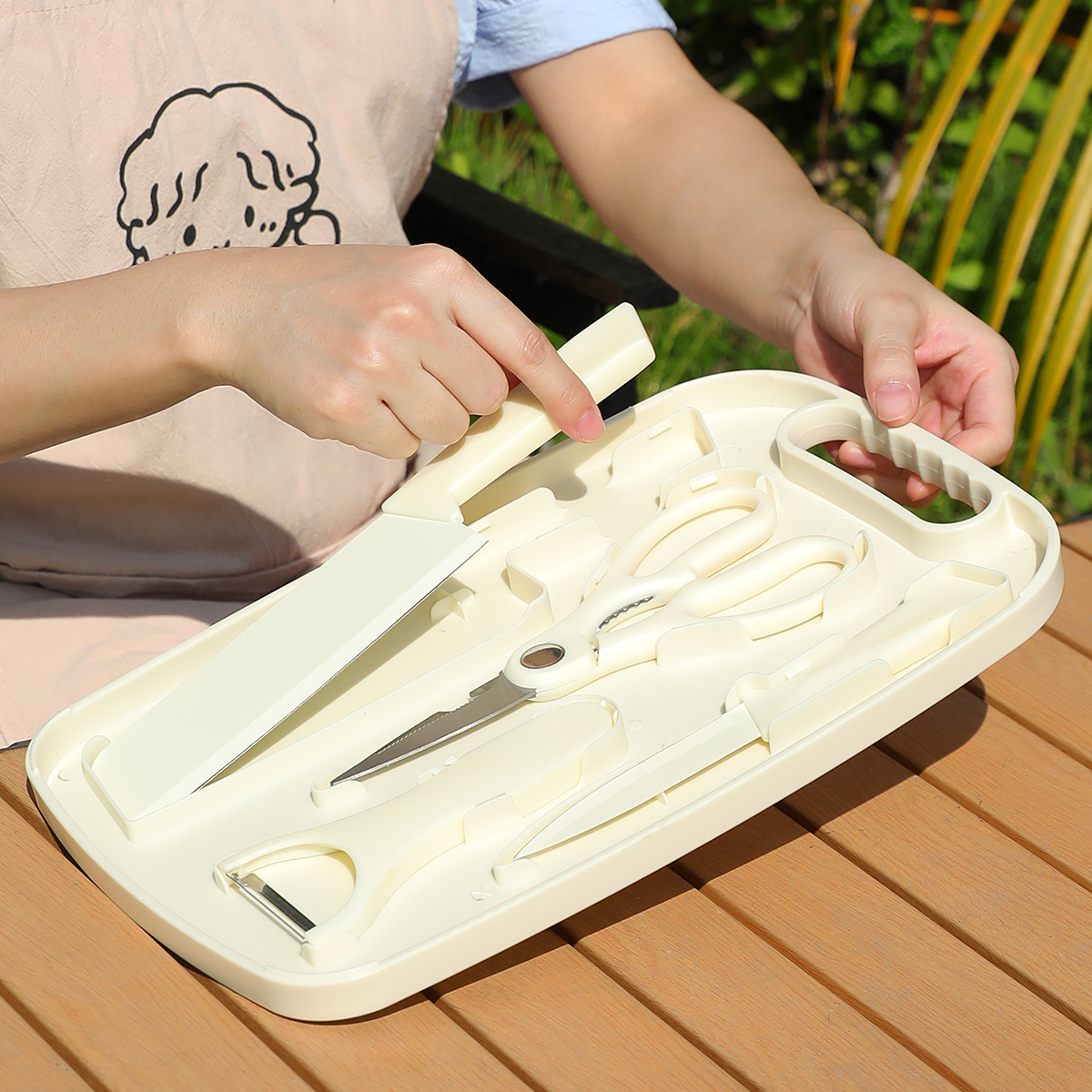 Portable Outdoor Picnic Set Kn - огляд і ціна Camping Cooking Cutlery Set