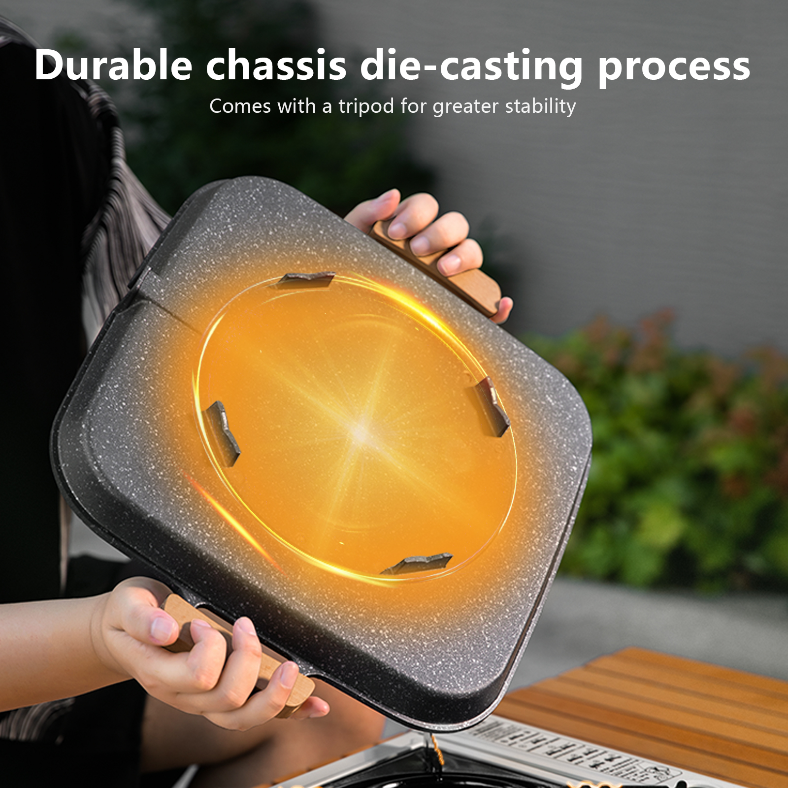 BISINNA Square BBQ Grill Pan N - огляд і ціна Camping Cooking Equipment