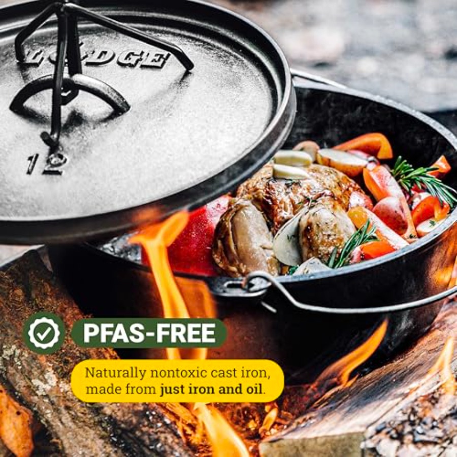 6Quart PreSeasoned Cast Iron C - огляд і ціна Camp Dutch Oven Cast