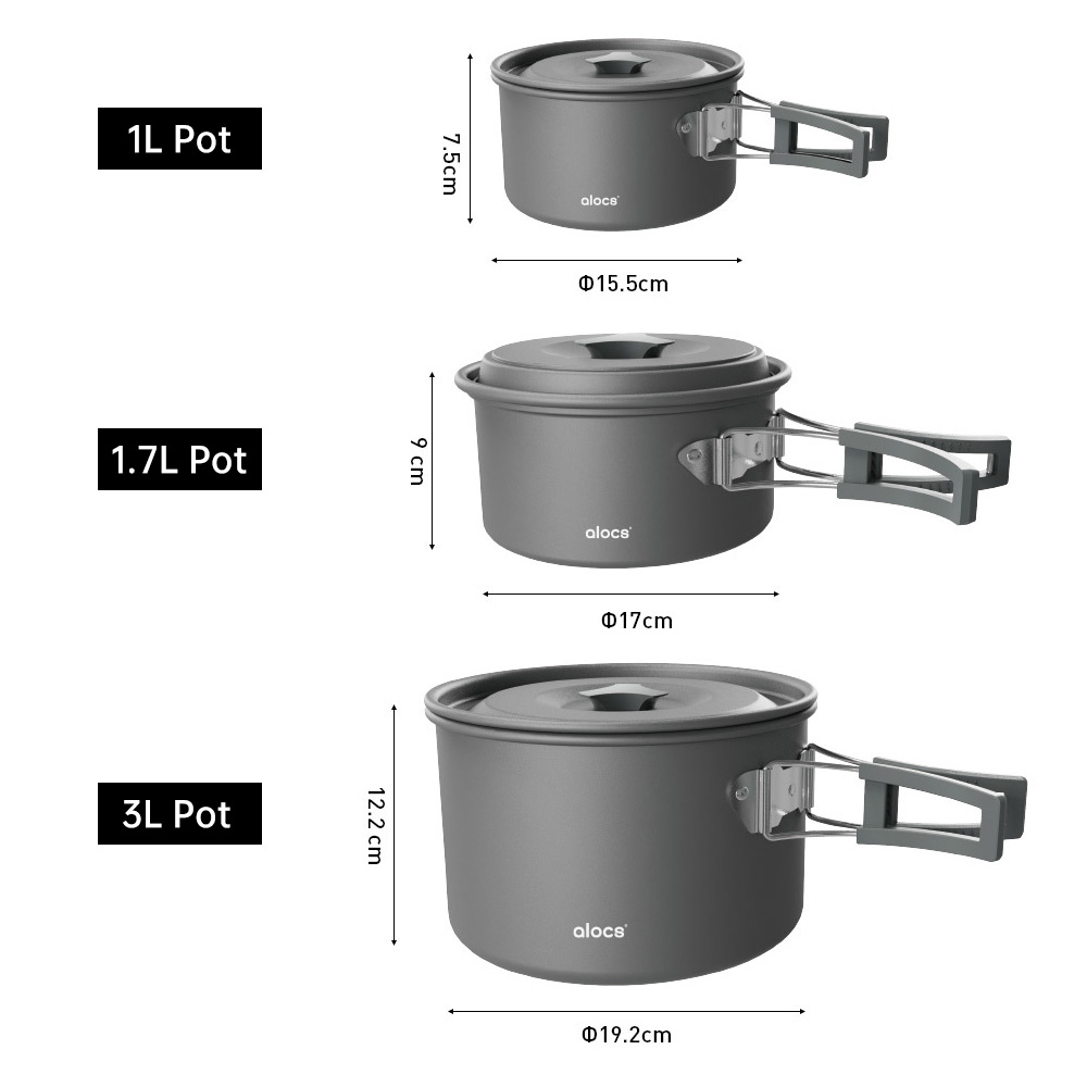Camping Cooking Pot Aluminum A - огляд і ціна Camping Cooking Handle