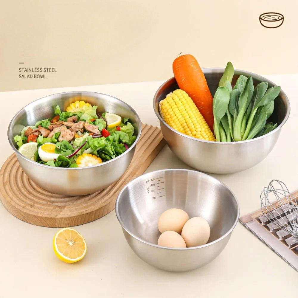 3pcs Stainless Steel Bowl Set  - огляд і ціна Camping Cooking Pan Set