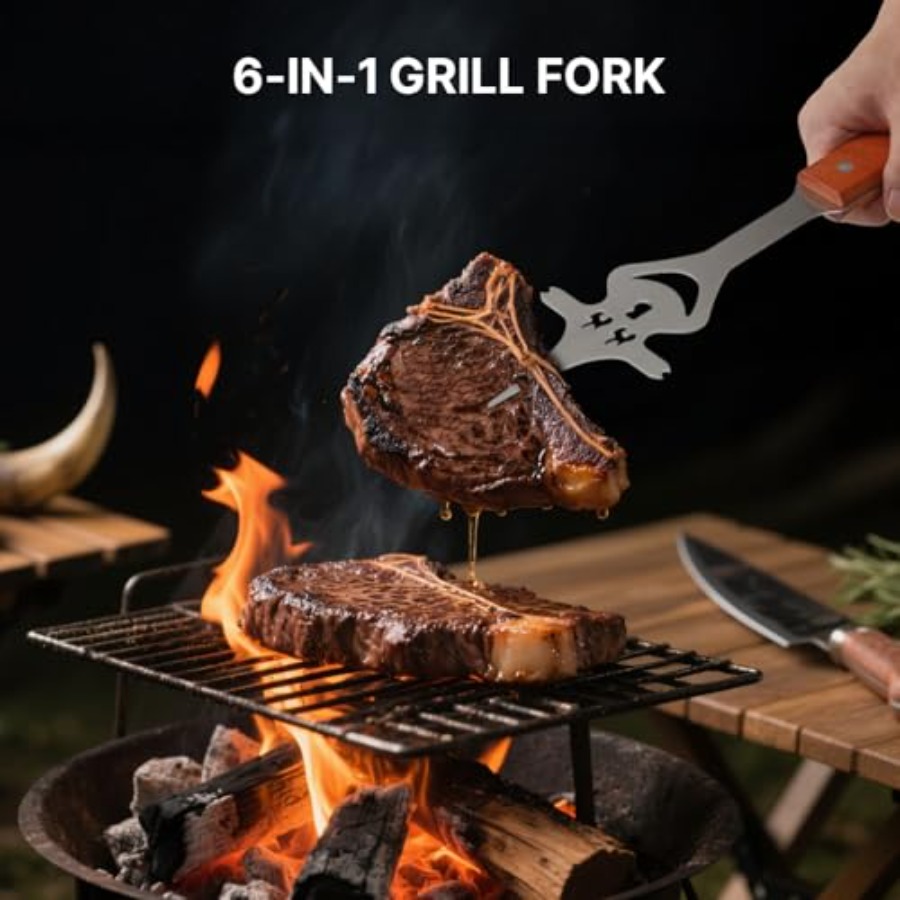 7 in 1 Stainless Steel BBQ Acc - огляд і ціна Camping Cooking Accessories