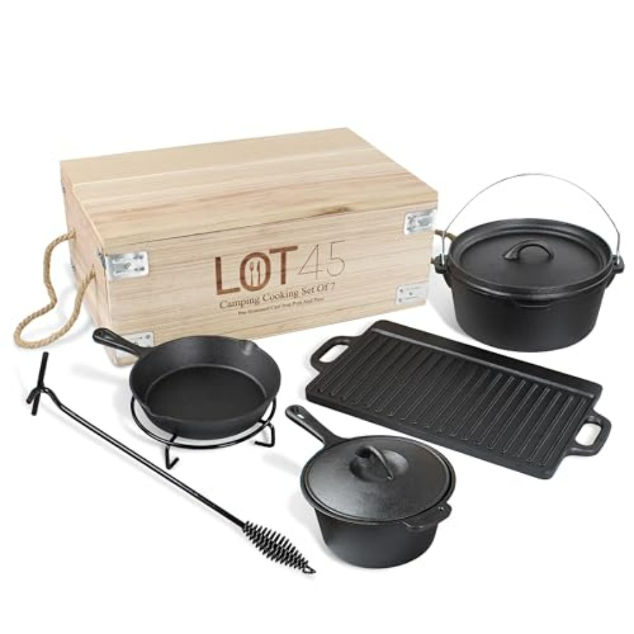 Pre-Seasoned Dutch Oven Campin - огляд і ціна Camp Dutch Oven Cast