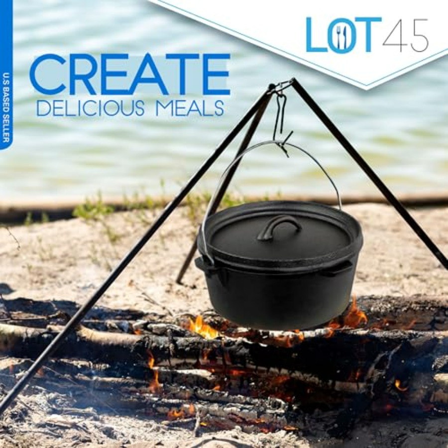 Pre-Seasoned Dutch Oven Campin - огляд і ціна Camp Dutch Oven Cast