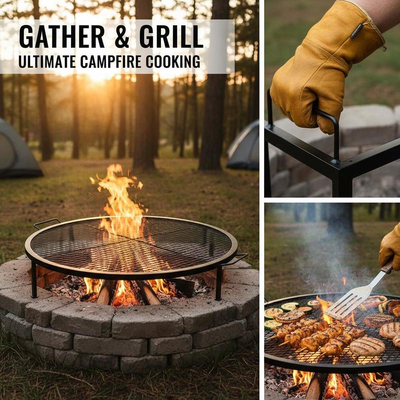 Black Round Cooking Grid 36 In - огляд і ціна Camping Cooking Handle