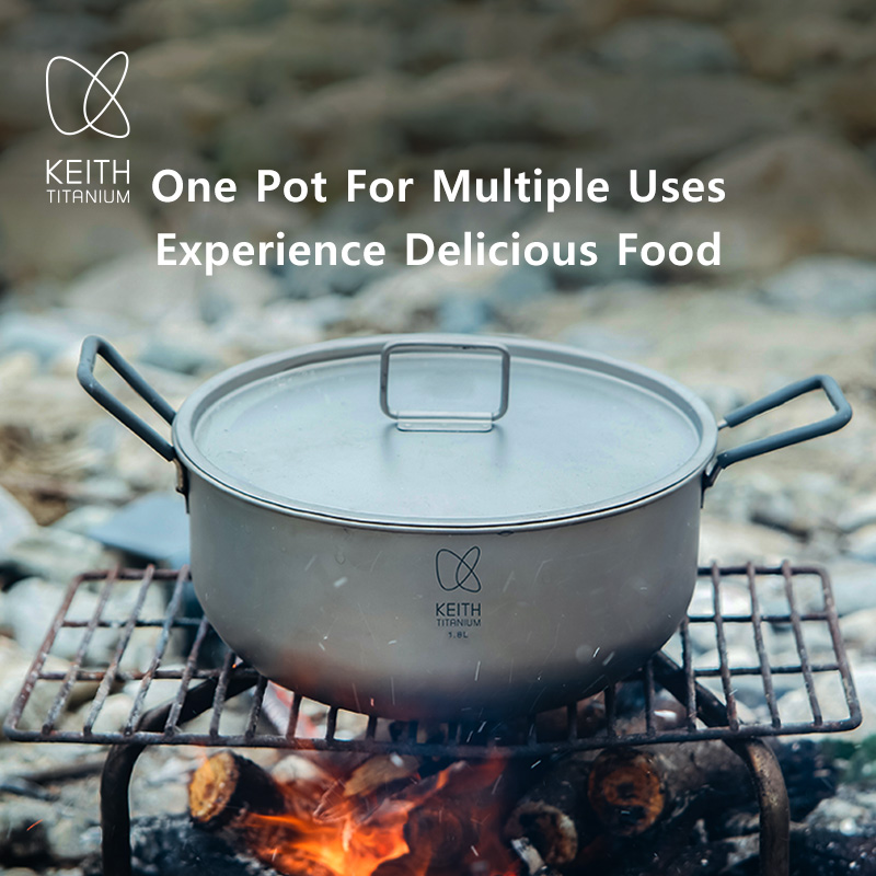 KEITH 1.8L Pure Titanium Cooki - огляд і ціна Camping Cooking Handle