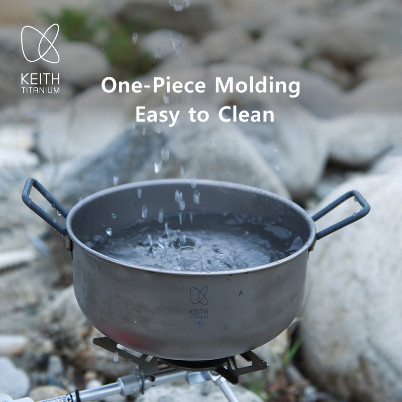 KEITH 1.8L Pure Titanium Cooki - огляд і ціна Camping Cooking Handle