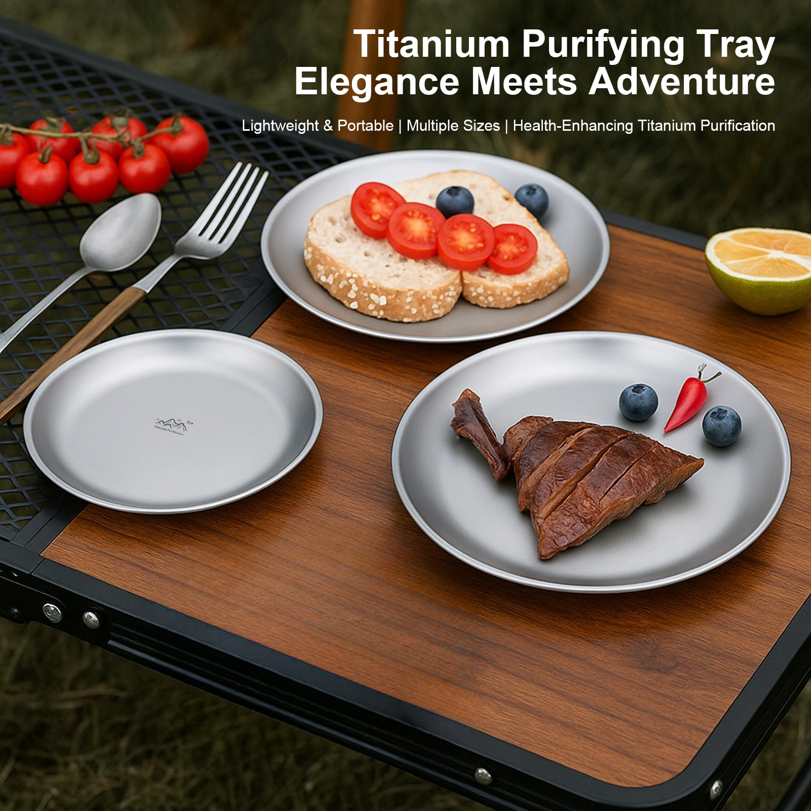 Portable Titanium Purified Sta - огляд і ціна Camping Cooking Cutlery Set